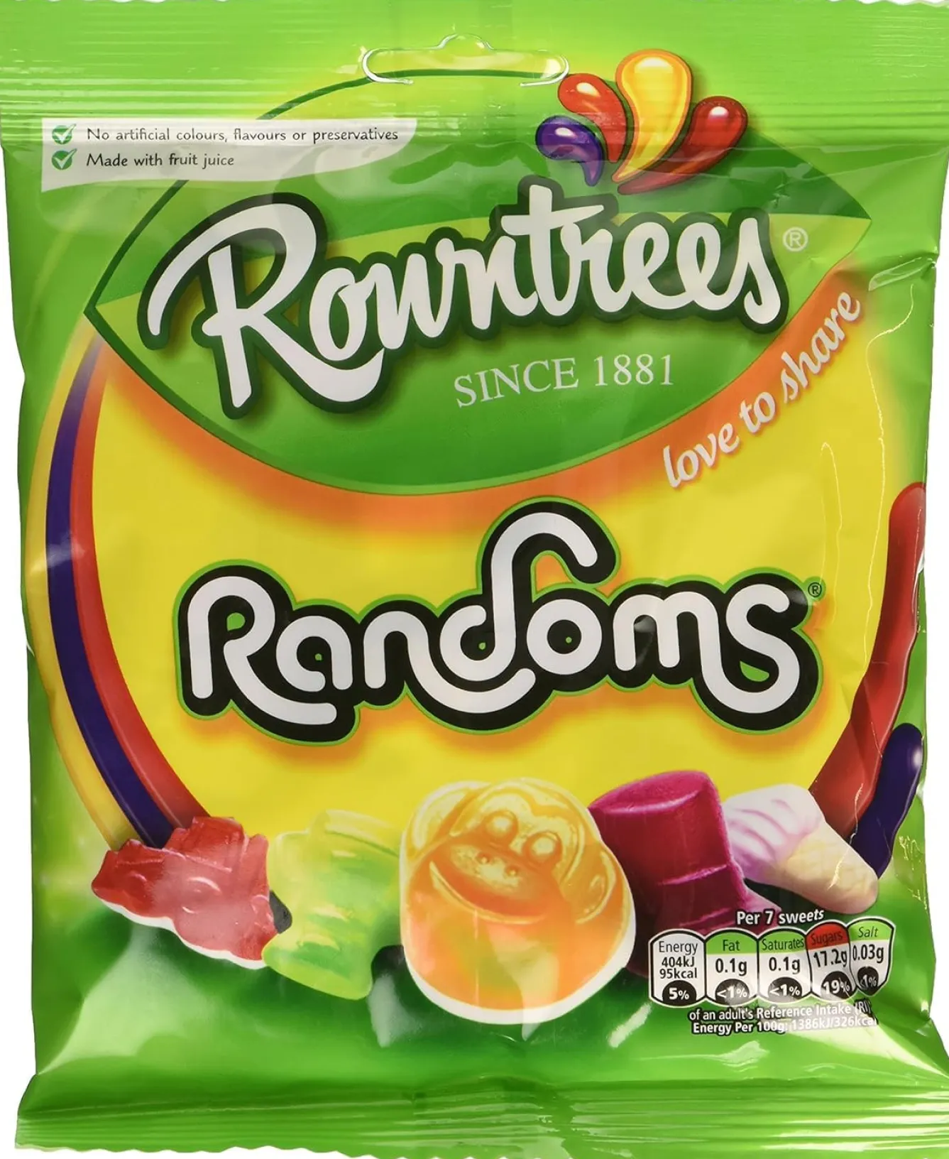 Tea & Biscuits Rowntrees Randoms 150g- Sweets/Candy|Chocolate