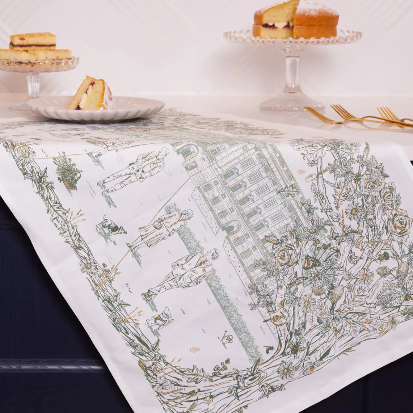 Victoria Eggs Royal Family Tea Towel- Royal|Tea