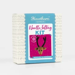 Hawthorn Handmade Rudolph Brooch Felting Kit- Crafts