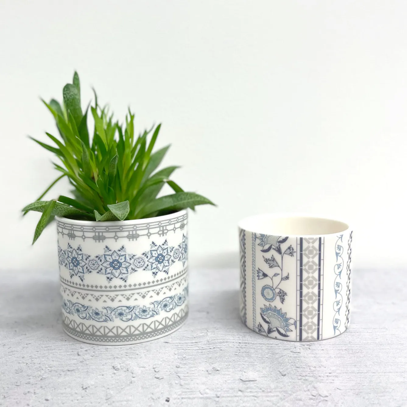 Alex Allday Safflower Ceramic Planter Pot/Tea Light Holder- Tea|Home Fragrance