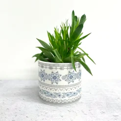 Alex Allday Safflower Ceramic Planter Pot/Tea Light Holder- Tea|Home Fragrance