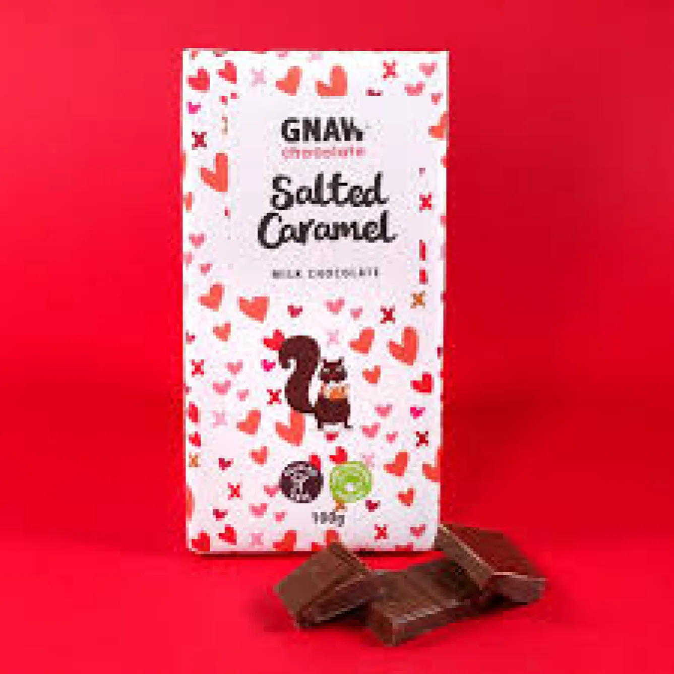 Gnaw Chocolate Salted Caramel Chocolate Bar- Holiday Treats|Chocolate