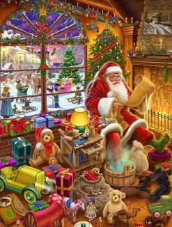 All Jigsaw Puzzles Santa's Christmas List 1000 Piece Jigsaw Puzzle- Christmas|Puzzles