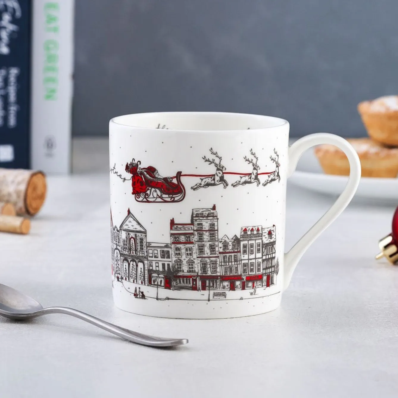 Victoria Eggs Santa's Sleigh Mug- Christmas