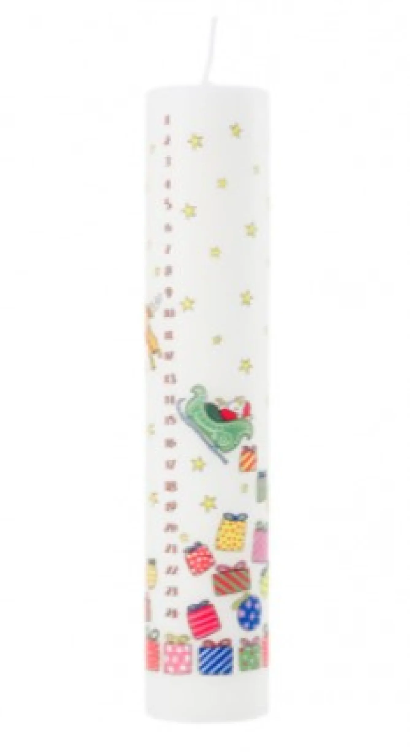 Alison Gardiner Santa's Sleigh Pillar Advent Candle- Christmas|Advent