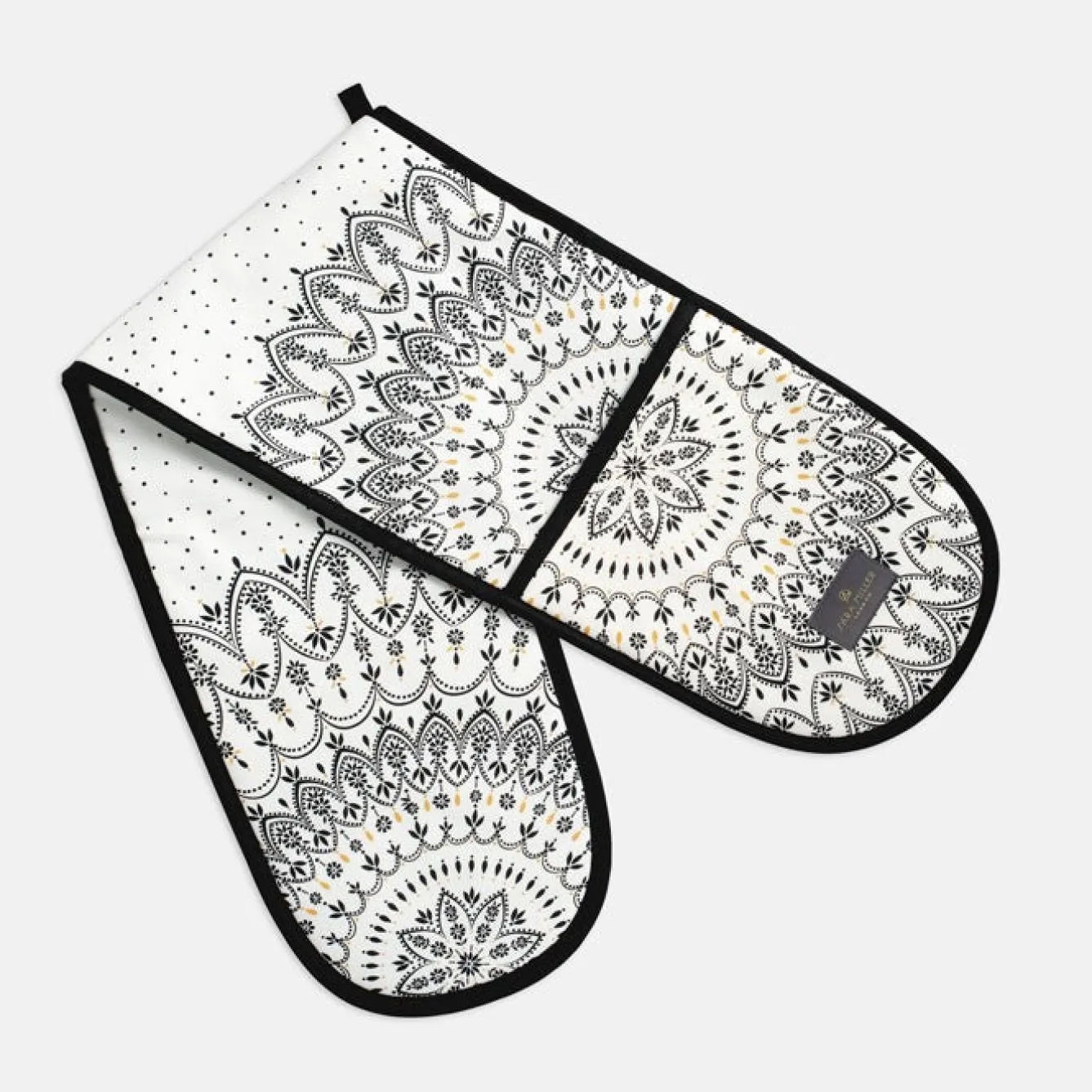 Sara Miller London Sara Miller Artisanne Noir Double Oven Glove- Tea|Tea