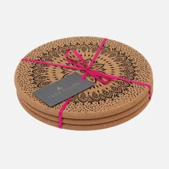 Sara Miller London Sara Miller Artisanne Noir Set of 3 Cork Trivets- Tea|Tea