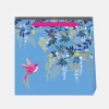 Penny Kennedy Sara Miller Blue Hummingbird Medium Gift Bag- Stationery