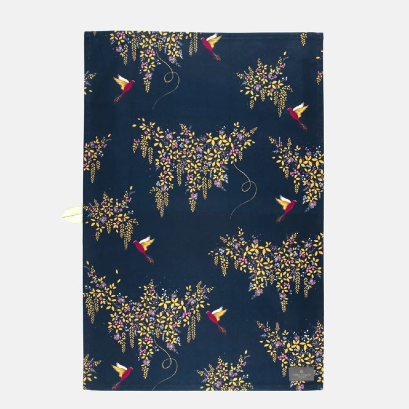Sara Miller London Sara Miller Chelsea Navy Tea Towel- Tea|Tea
