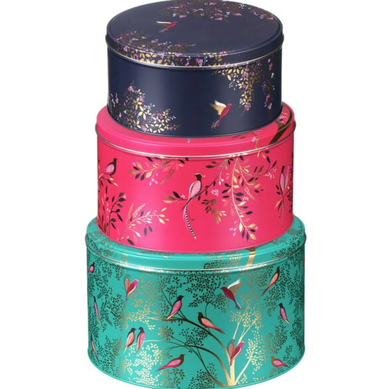 Sara Miller London Sara Miller Chelsea Set of 3 Round Cake Tins- Storage Caddies|Storage