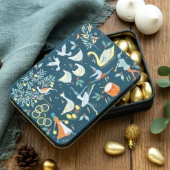 Sara Miller London Sara Miller 12 Days of Christmas Small Rectangular Tin- Christmas|Seasonal