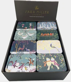 Sara Miller London Sara Miller Woodland Christmas Pocket Tins- Christmas|Novelty