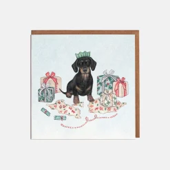 Lottie Murphy Sausage Dog Card- Christmas Cards