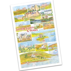 Emma Ball Scottish Castles & Houses by Tea Towel- Tea|Tea Towels