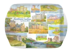 Emma Ball Scottish Castles & Houses Melamine Scatter Tray- Trays
