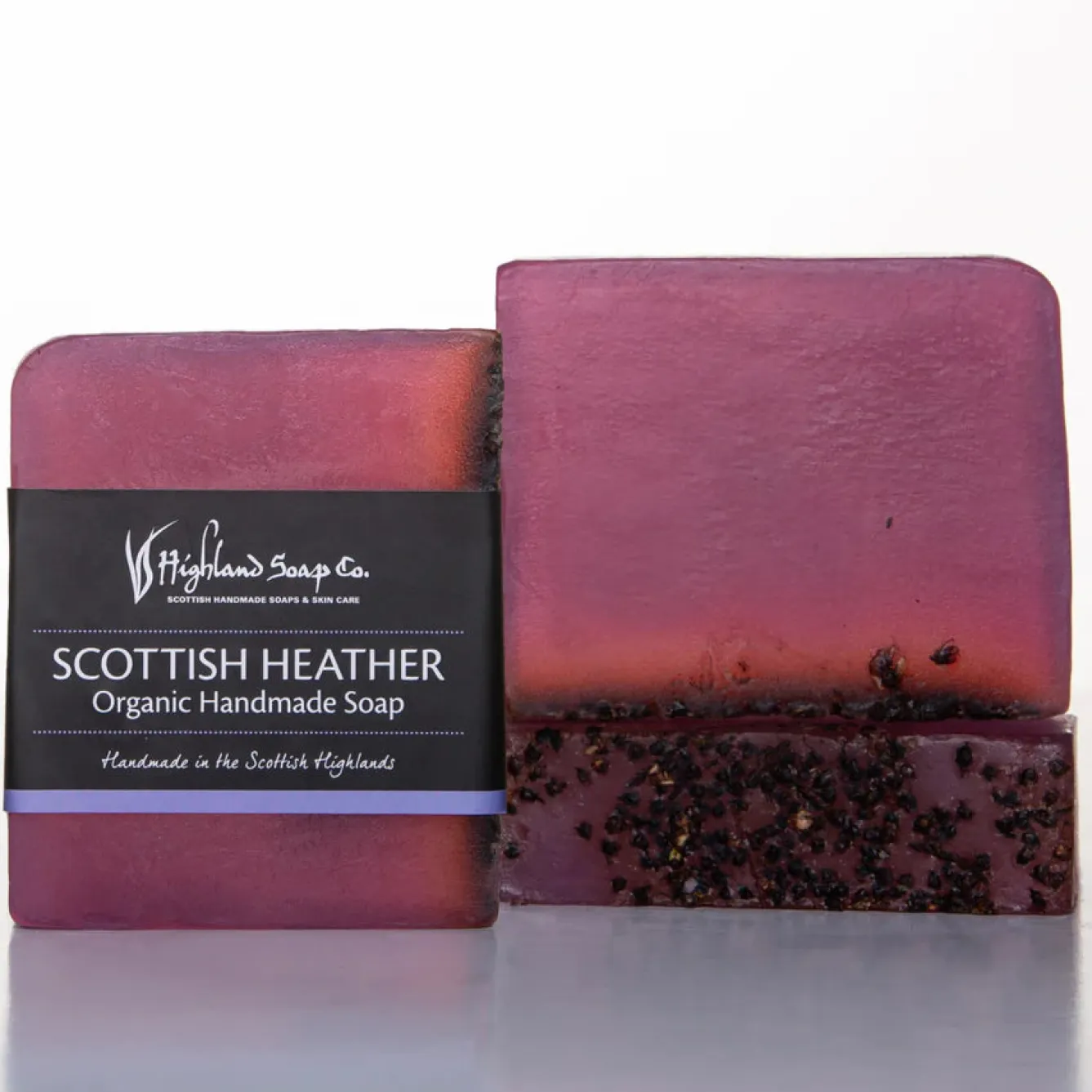 The Highland Soap Company Scottish Heather Organic Glycerine Soap 150g- Soaps & Lotions