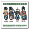 Alison Gardiner Scottish Pipers Coaster- Coasters