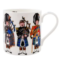 Alison Gardiner Scottish Pipers Mug Boxed- Great Britain