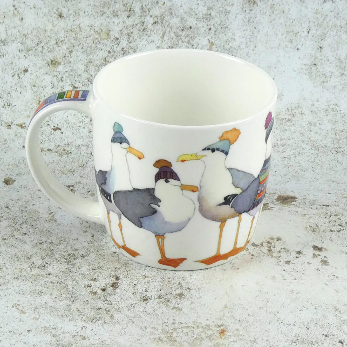 Emma Ball Seagulls in Beanies Bone China Mug (Boxed)- Seaside|Animals