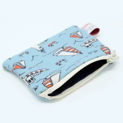 Poppy Treffry Seaside Small Flat Coin Purse- Storage|Bags