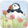Emma Ball Sea Thrift Puffins Coaster- Tea|Coasters