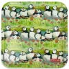 Emma Ball Sea Thrift Puffins Melamine Square Tray- Tea|Trays