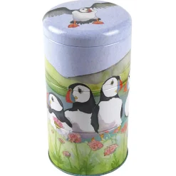 Emma Ball Sea Thrift Puffins Set of 3 Stacker Tins- Storage