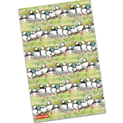 Emma Ball Sea Thrift Puffins Tea Towel- Tea|Tea Towels