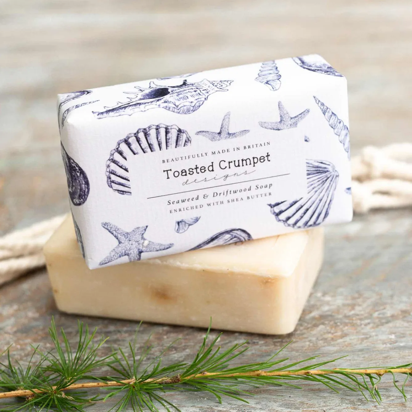 Toasted Crumpet Seaweed & Driftwood Soap- Soaps & Lotions