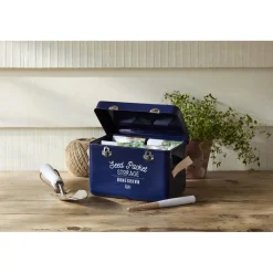 Burgon & Ball Seed Packet Storage Tin in Atlantic Blue- Gardening|Gardening