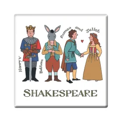 Alison Gardiner Shakespeare Characters Coaster- Coasters
