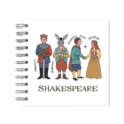 Alison Gardiner Shakespeare Wire Bound Mini Notebook- Stationery