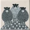 Moorland Pottery Sheep Coaster by- Coasters