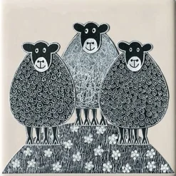 Moorland Pottery Sheep Coaster by- Coasters