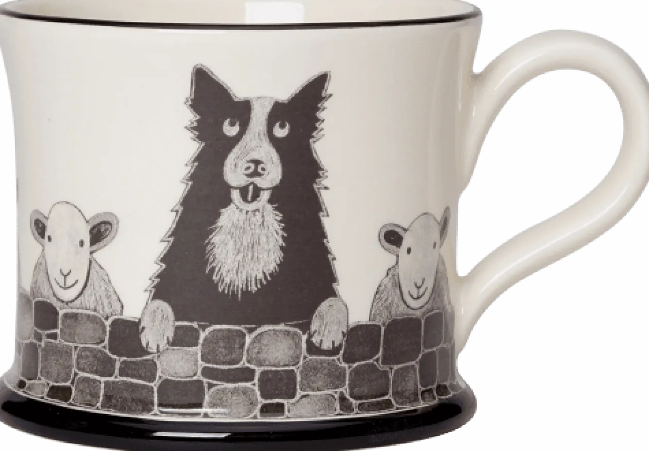 Moorland Pottery Sheep Dog Mug by- Pets|Pets