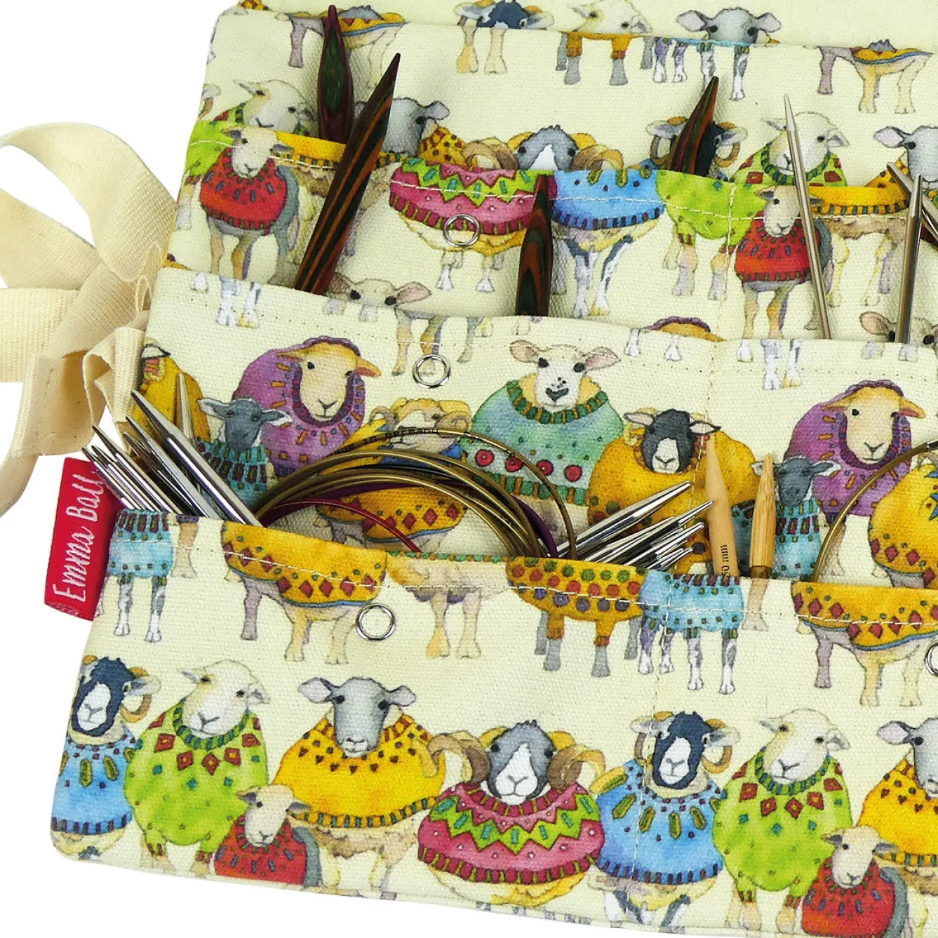 Emma Ball Sheep in Sweaters Circular Needle Holder- Crafts