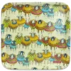 Emma Ball Sheep in Sweaters Melamine Square Tray- Tea|Trays