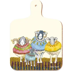 Emma Ball Sheep in Sweaters Mini Chopping Board- Chopping Boards