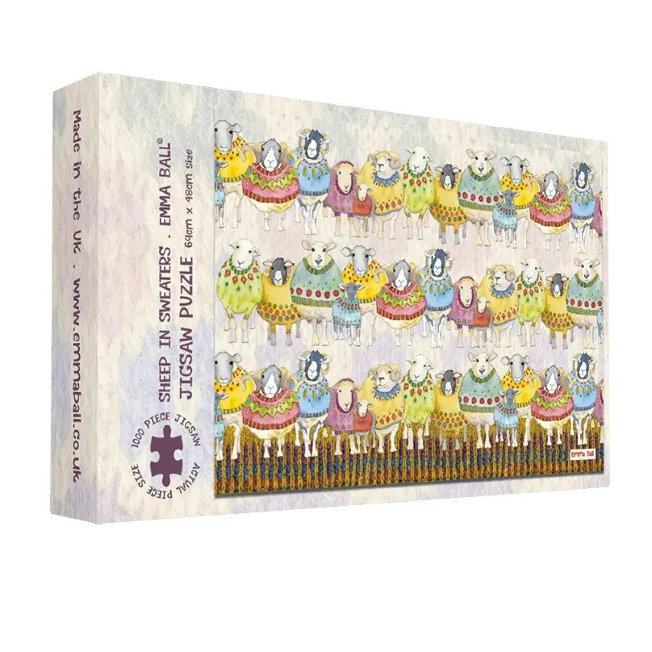 Emma Ball Sheep in Sweaters 1000 Piece Jigsaw Puzzle by- Puzzles