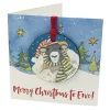 Emma Ball Sheep Melamine Bauble Card- Christmas Decorations|Christmas Cards