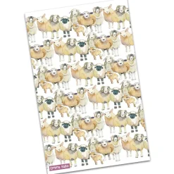 Emma Ball Sheep Repeat Tea Towel- Tea|Tea Towels