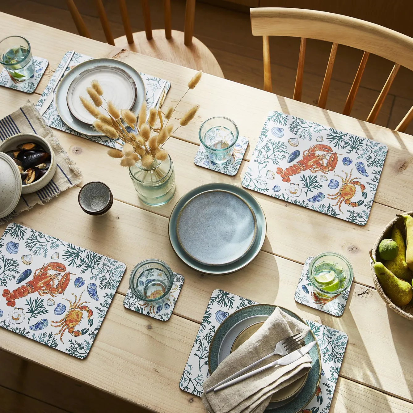 Ulster Weavers Shellfish Set of 4 Placemats- Melamine