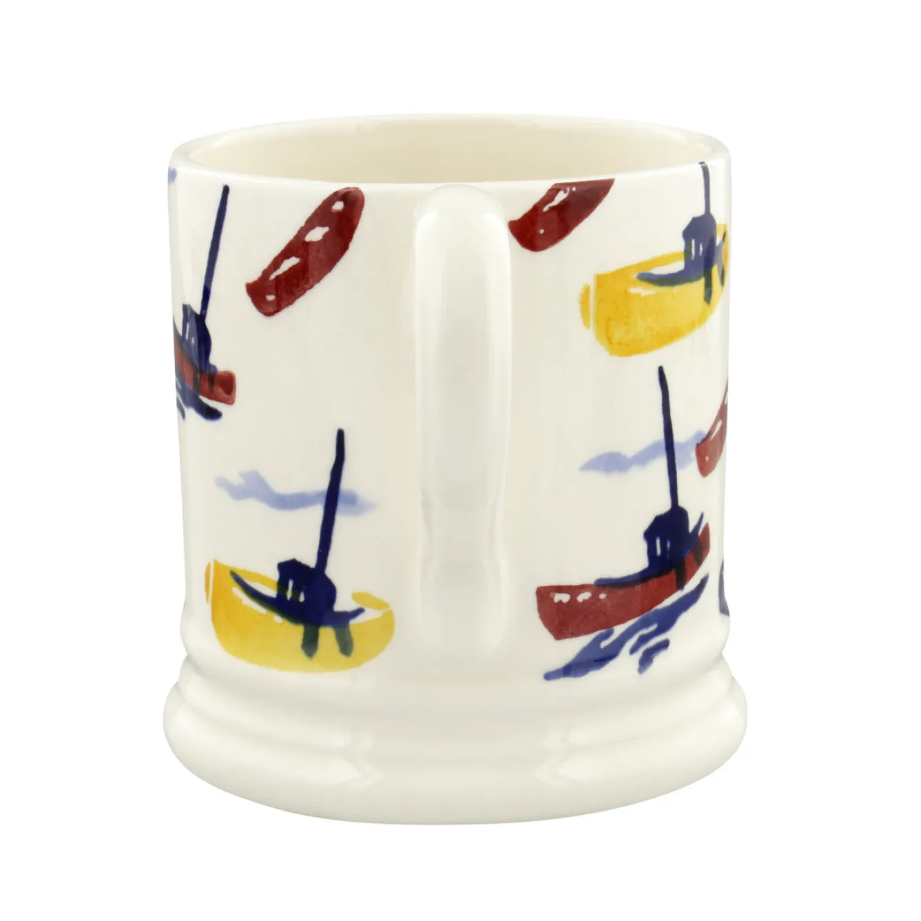 Emma Bridgewater Shoreline Scattered Boats 1/2 Pint Mug- Seaside