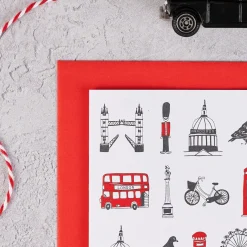 Victoria Eggs Simply London Pack of 8 Notecards- Stationery|Children