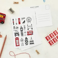Victoria Eggs Simply London Pack of 6 Postcards- Stationery|Children