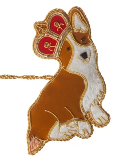 St. Nicolas Sitting Corgi Decoration- Royal|Christmas Decorations
