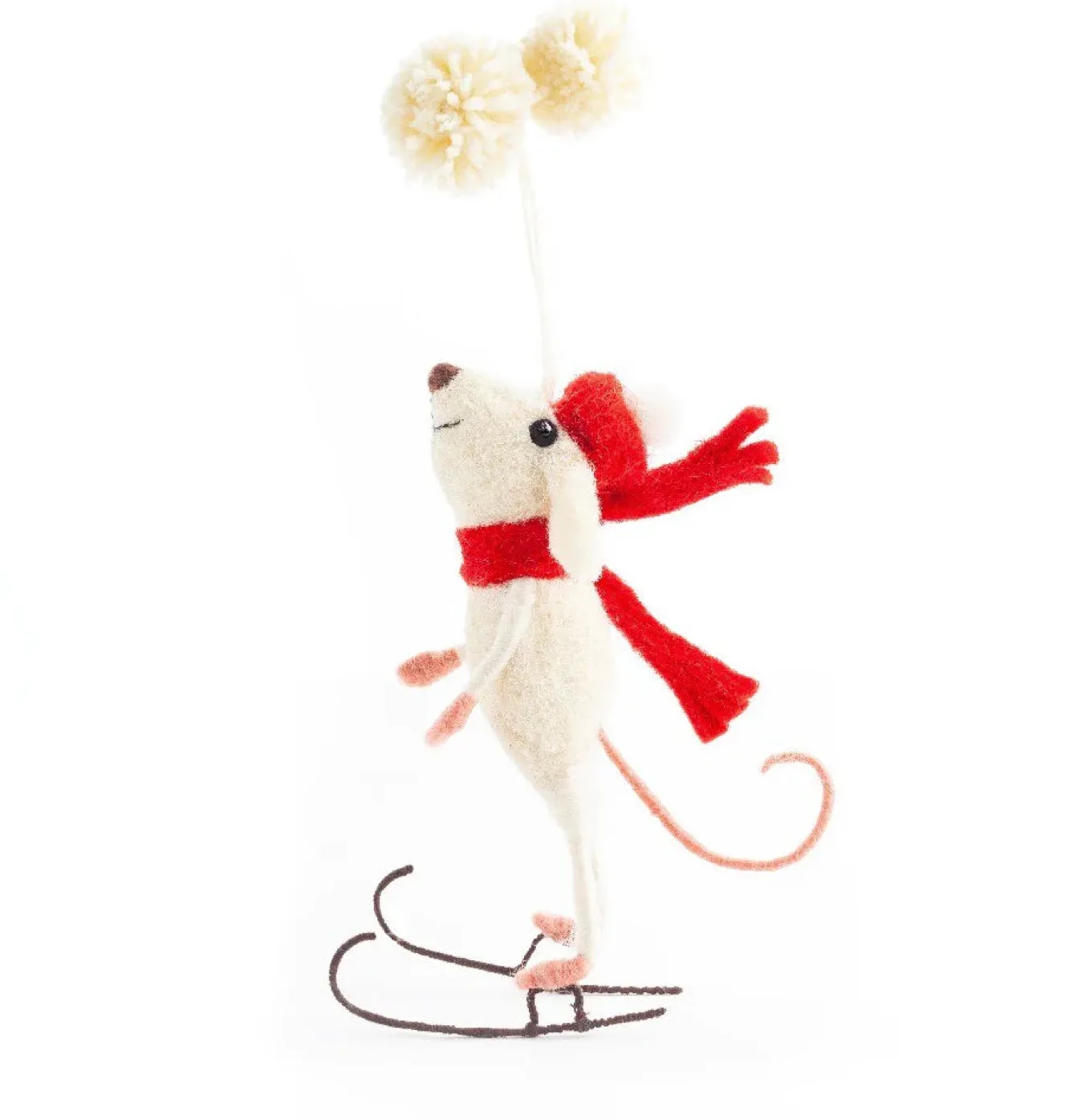 Sew Heart Felt Skater Mouse Felt Christmas Decoration- Christmas Decorations|Seasonal Decor