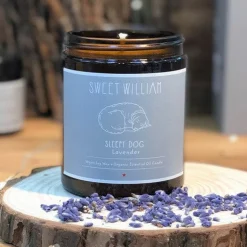 Sweet William Sleepy Dog Candle- Home Fragrance