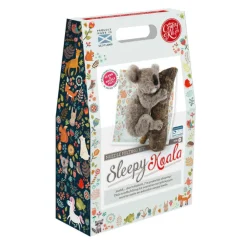The Crafty Kit Co. Sleepy Koala Needle Felting Craft Kit- Crafts|Children