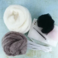 The Crafty Kit Co. Sleepy Koala Needle Felting Craft Kit- Crafts|Children